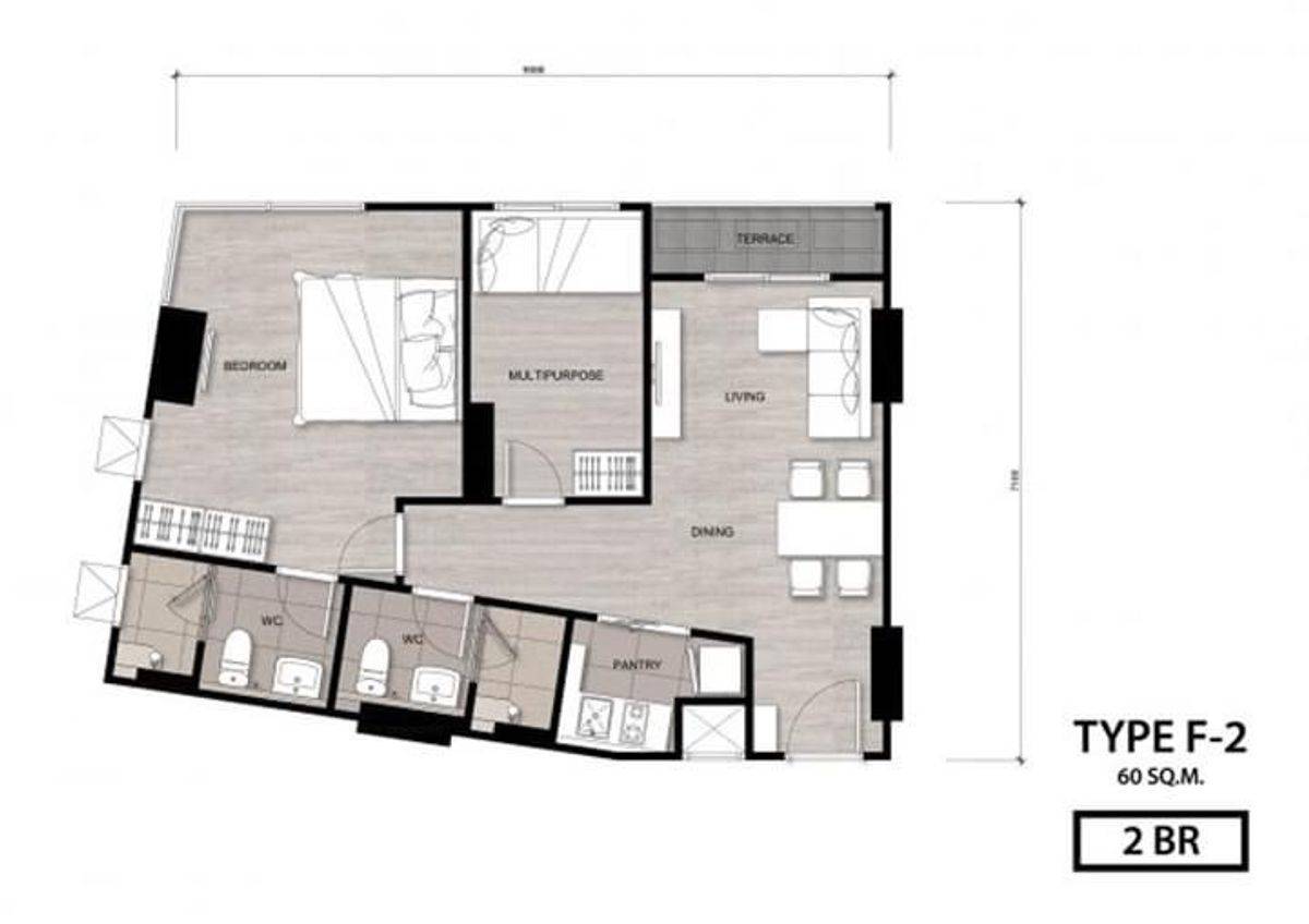 picture 2-BR Condo at Niche Mono Charoen Nakorn in Dao Khanong (ID 2089111) - 41/42