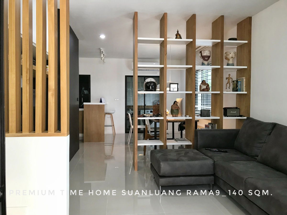 รูป ขายทาว์นโฮม 2 ชั้นพร้อมผู้เช่า หลังในสุดติดบ้านอื่นด้านเดียว พื้นที่ใช้สอยเยอะ โครงการพรีเมี่ยม ไทม์โฮม สวนหลวง ร.9 - รูปที่ 3/13