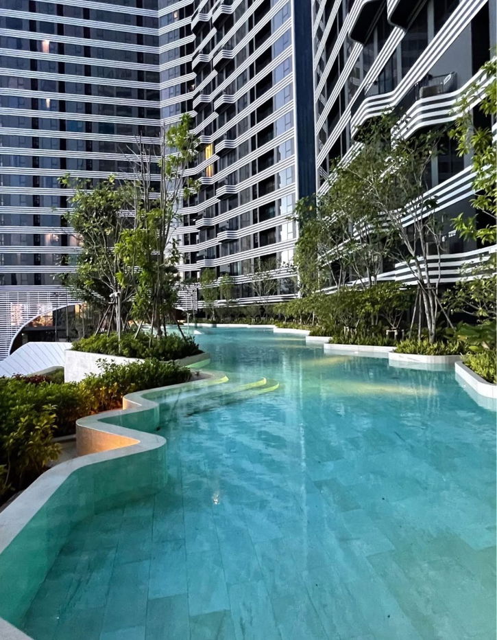 รูป Wow wow wowห้องจิงสวยมากให้เช่า Ideo mobi sukhumvit Eastpoint  1 Bed 1 Bath ห้องนั้งเล่นกว้าง  BTS Bangna  - รูปที่ 7/7