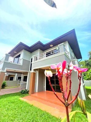เช่าบ้านเดี่ยว บางละมุง ชลบุรี : บ้านเดี่ยว2ชั้น สวย หนองปลาไหล พัทยา เลี้ยงสัตว์ได้