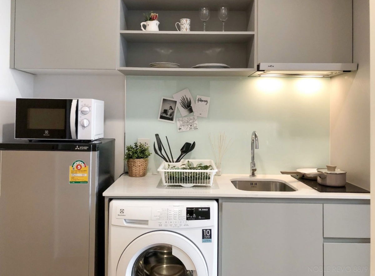 รูป ** ห้องว่างพร้อมอยู่ ** ให้เช่า คอนโด Noble Revo (สาธร-สีลม) – 1 BED (34SQM) 200 เมตรจาก BTS สุรศักดิ์ ชั้น 9 - รูปที่ 5/6