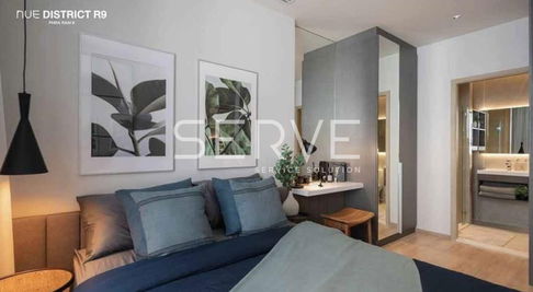 Down payment 1 Bed Nice Room New Condo Good Location Close to  MRT Rama 9  @ NUE District R9 