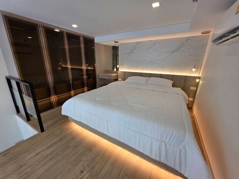 WS2090 ✨ The Rich Rama 9 – Srinakarin ✨ Loft Duplex, high ceiling, only 24,500 baht/month