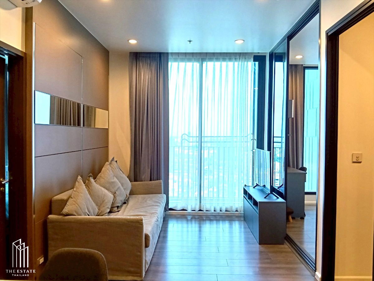 รูป For rent Whizdom Essence ใกล้ BTS ปุณณวิถี ชั้นสูง วิวโล่ง 51.6 sq.m. 2 bedroom @35,000 Baht - รูปที่ 1/8
