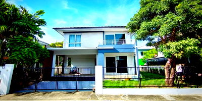 เช่าบ้านเดี่ยว ม.อัสสัมชัญ บางนา : TH13 ให้เช่าบ้านเดี่ยว 2 ชั้น ตกแต่งสวย ราคาถูก เฟอร์/เครื่องใช้ไฟฟ้าครบ พร้อมอยู่ หมู่บ้าน พฤกษ์ลดา บางนา ใกล้Abac Bangna
