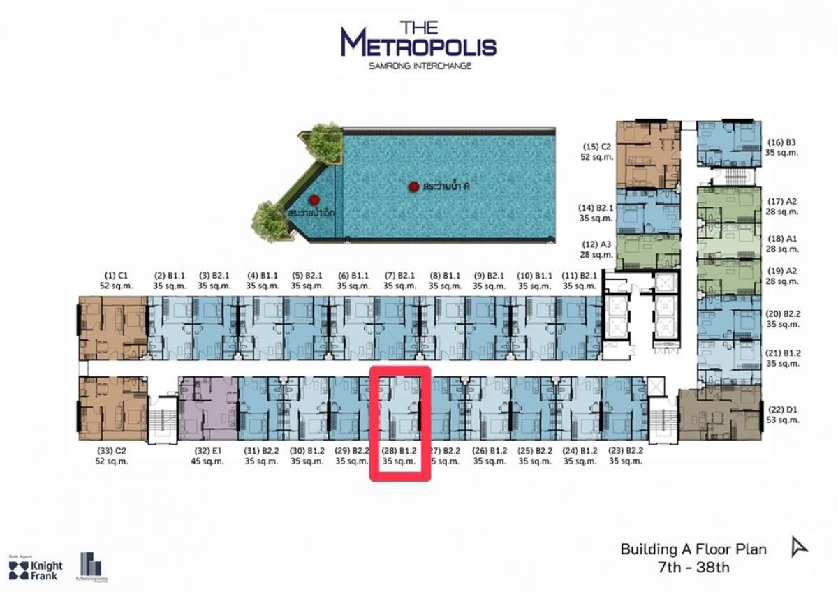 picture WS2093 🏢 Condo for rent, The Metropolis Samrong Interchange, next to BTS Samrong Station, only 13,000 baht/month. - 10/10
