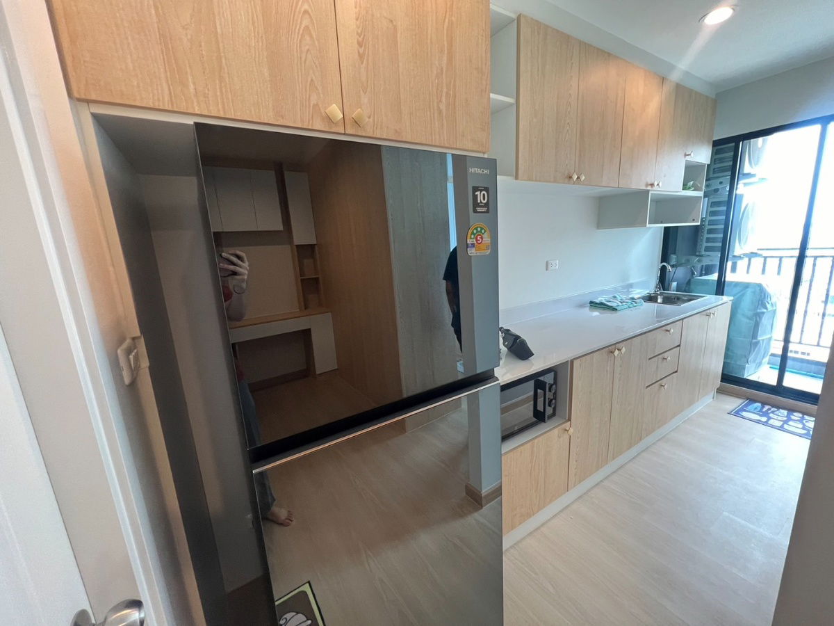 รูป ✅ ให้เช่า​ Terra​ Residence​ ม.ธรรมศาสตร์, บิ้วอินน์จัดเต็ม​ พท.​ 30  ตรม.ห้องตกแต่งใหม่, เครื่องไฟฟ้าครบครัน - รูปที่ 7/9