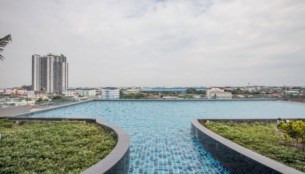 รูป คอนโดเพรสซิเดนชั้นบนสุด วิวโค้งน้ำหอชมเมืองสวยมาก ติดBTSแพรกษาโรบินสัน - รูปที่ 11/19