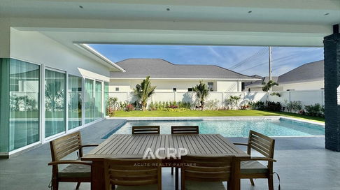 ขายบ้านใหม่พร้อมสระว่ายน้ำ พูลวิลล่าหัวหินซอย 112 รหัส 00159448