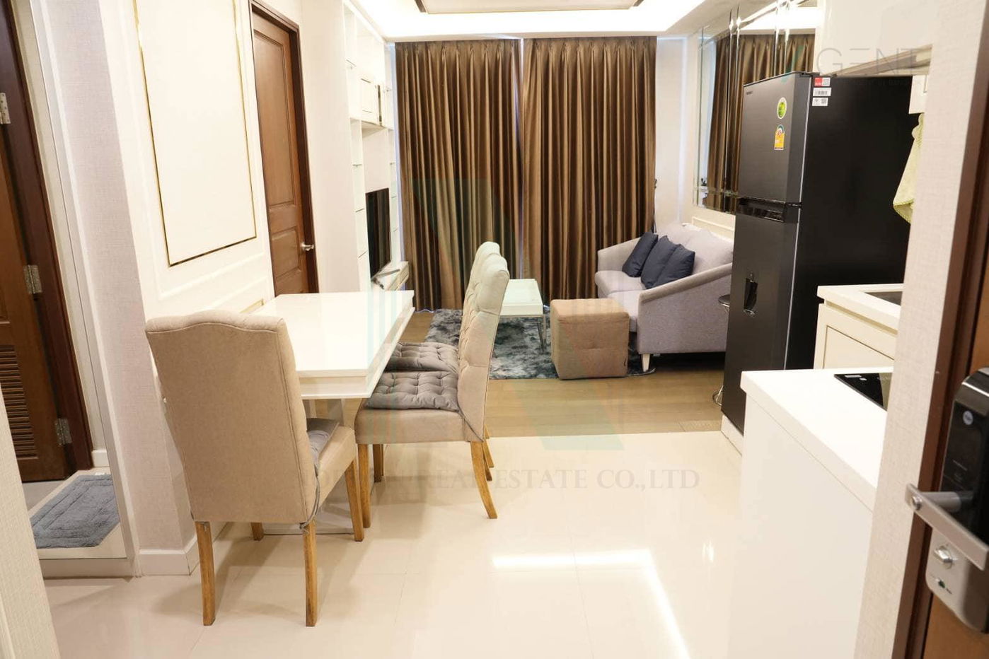 picture 📌 For rent, Amaranta Residence, 2 bedrooms, 4th floor, near Huai Khwang Market. - 1/8