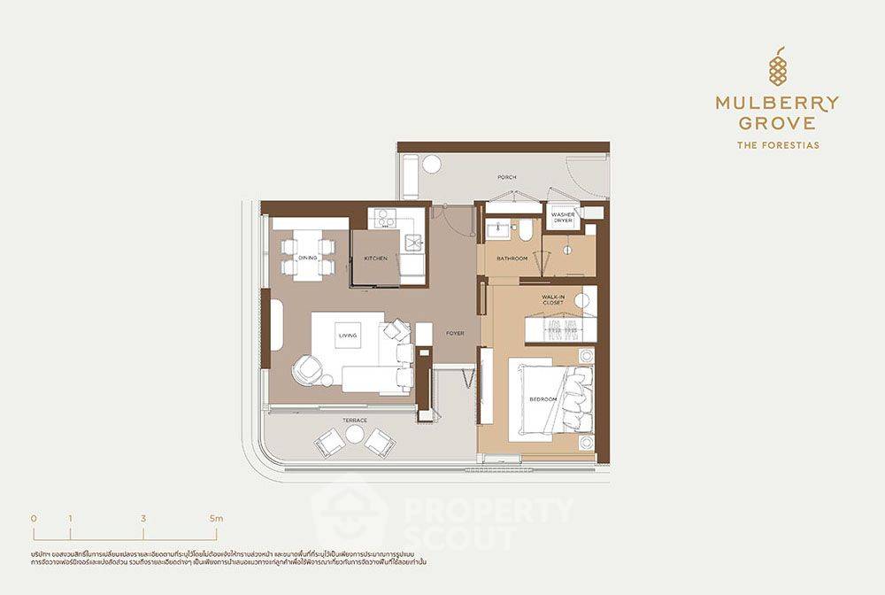 รูป คอนโด 1-ห้องนอน ที่ มัลเบอร์รี่ โกรฟ เดอะ ฟอเรสเทียส์ ใน บางแก้ว (ID 1286685) - รูปที่ 2/8