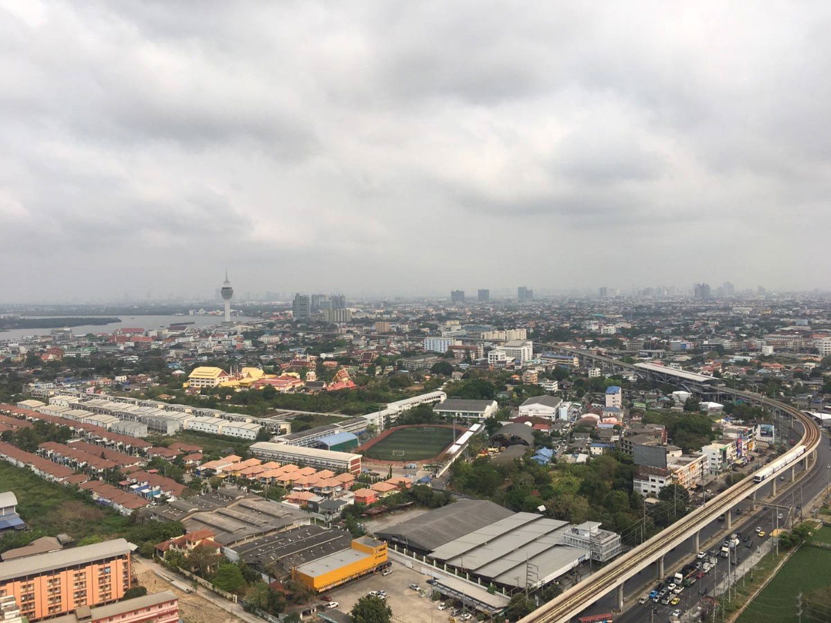 รูป คอนโดเพรสซิเดนชั้นบนสุด วิวโค้งน้ำหอชมเมืองสวยมาก ติดBTSแพรกษาโรบินสัน - รูปที่ 7/19