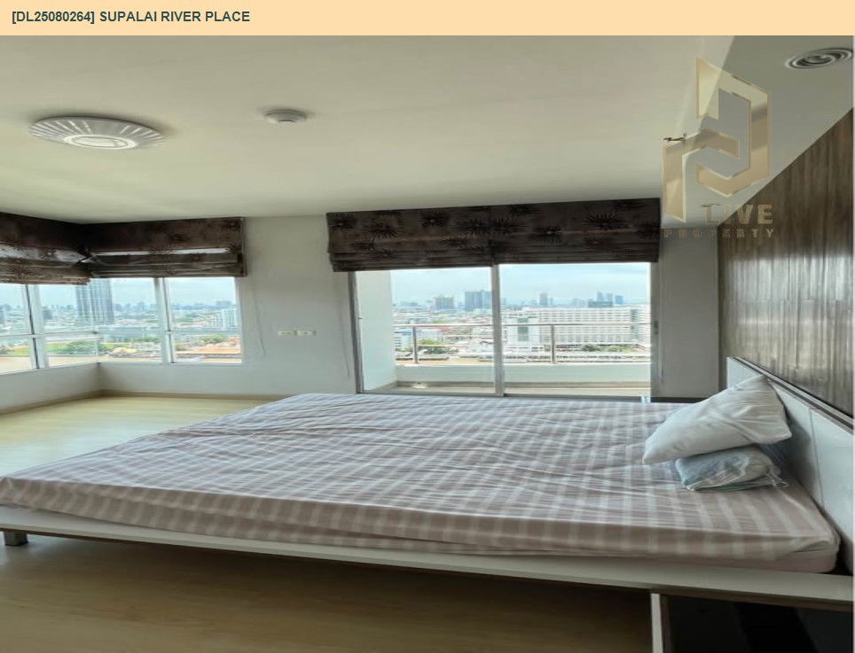 รูป DL25080264 ให้เช่าคอนโด ศุภาลัย ริเวอร์ เพลส (Supalai River Place) ใกล้ BTS กรุงธนบุรี พร้อมเข้าอยู่ โทรด่วน 0638692663 LineID @655ebbvc - รูปที่ 7/14