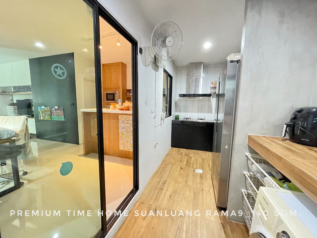 รูป ขายทาว์นโฮม 2 ชั้นพร้อมผู้เช่า หลังในสุดติดบ้านอื่นด้านเดียว พื้นที่ใช้สอยเยอะ โครงการพรีเมี่ยม ไทม์โฮม สวนหลวง ร.9 - รูปที่ 8/13