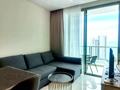 Condos for rent Bang Lamung Hospital : ⛵ Riviera Wongamat ⛵ Sea view / 26F / 1bedroom >> THB18,000/month彡t
