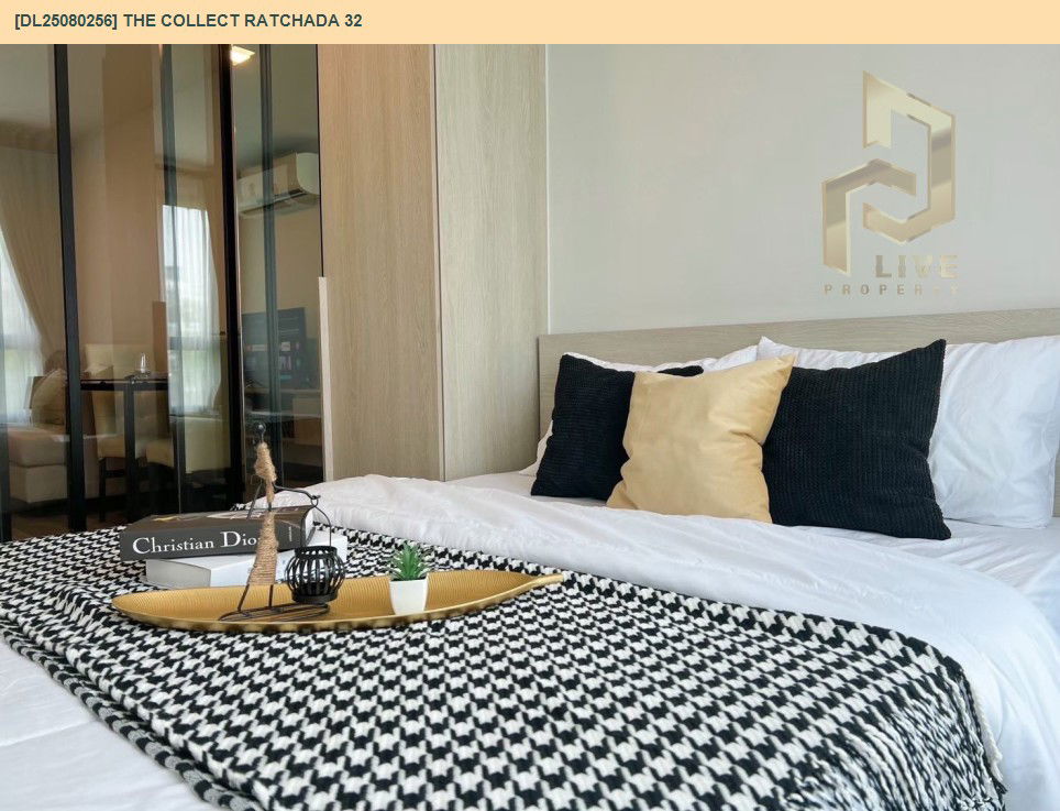 picture DL25080256 Condo for rent, The Collect Ratchada 32 near MRT ลาดพร้าว, ready to move in, call urgently 0656133286 LineID @655ebbvc - 5/9