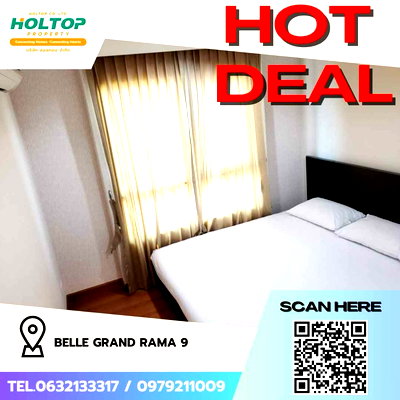 คอนโดให้เช่า : #Z1829💥070868🔥ให้เช่าคอนโด Belle Grand Rama 9 