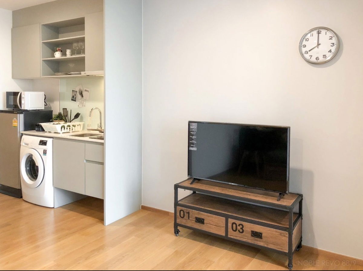 รูป ** ห้องว่างพร้อมอยู่ ** ให้เช่า คอนโด Noble Revo (สาธร-สีลม) – 1 BED (34SQM) 200 เมตรจาก BTS สุรศักดิ์ ชั้น 9 - รูปที่ 3/6