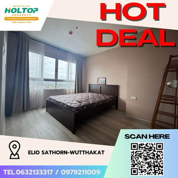 #Z1819💥070868🔥ให้เช่าคอนโด Elio Sathorn-Wutthakat 