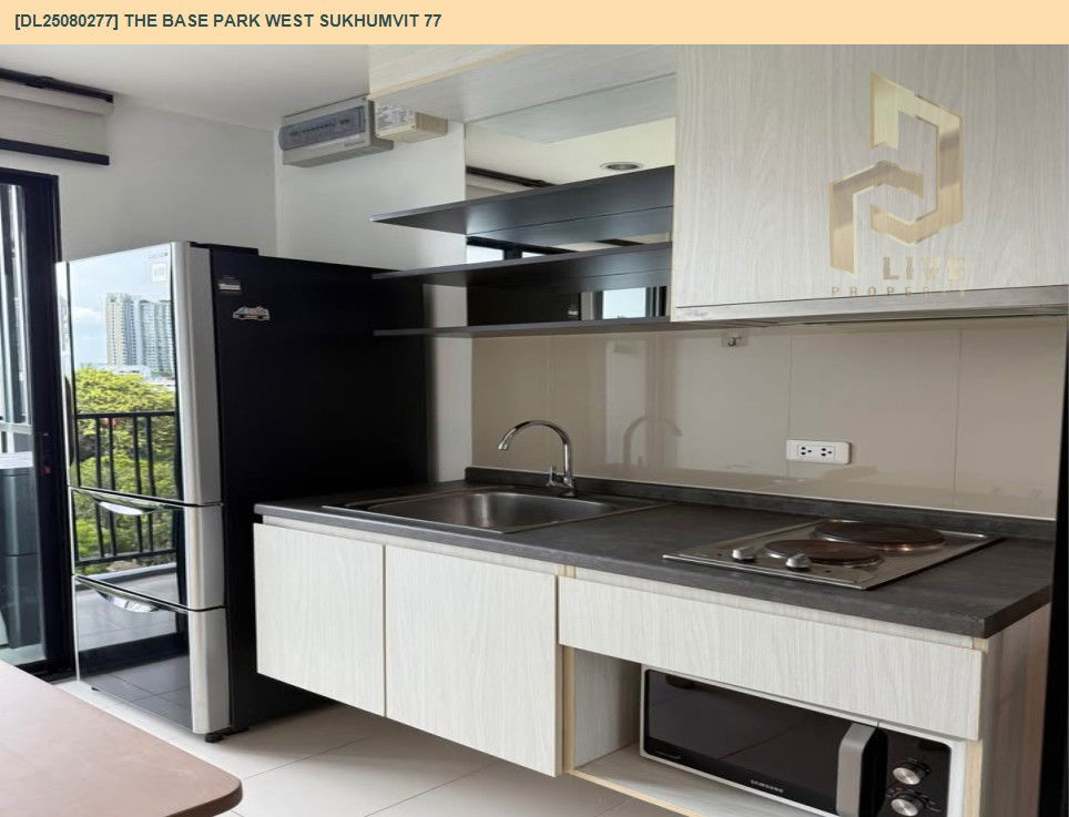 รูป DL25080277 ให้เช่าคอนโด เดอะ เบส พาร์ค เวสต์ สุขุมวิท 77 (The Base Park West Sukhumvit 77) ใกล้ BTS อ่อนนุช พร้อมเข้าอยู่ โทรด่วน 0638692663 LineID @655ebbvc - รูปที่ 6/9