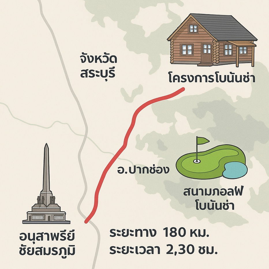 รูป ขายบ้านพักตากอากาศหรู Log Cabin โบนันซ่า เขาใหญ่ — บ้านไม้ซุงแท้ 5 ห้องนอน ริมทะเลสาบ บนที่ดิน 1-1-1 ไร่ พร้อมศาลาริมน้ำ 2 หลัง และสวนส่วนตัว ร่มรื่น  - รูปที่ 24/24