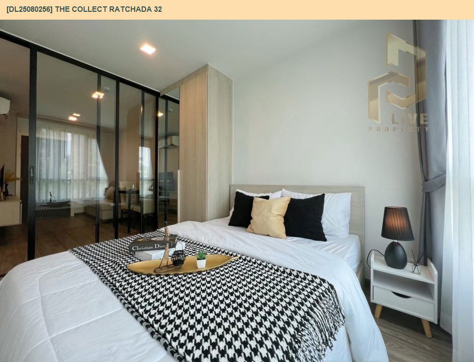 picture DL25080256 Condo for rent, The Collect Ratchada 32 near MRT ลาดพร้าว, ready to move in, call urgently 0656133286 LineID @655ebbvc - 3/9