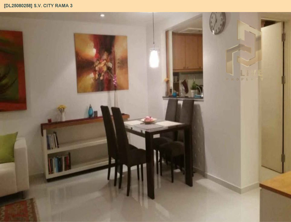 รูป DL25080258 ให้เช่าคอนโด เอสวี ซิตี้ พระราม 3 (S.V. City Rama 3) ใกล้ - พร้อมเข้าอยู่ โทรด่วน 0638692663 LineID @655ebbvc - รูปที่ 2/8