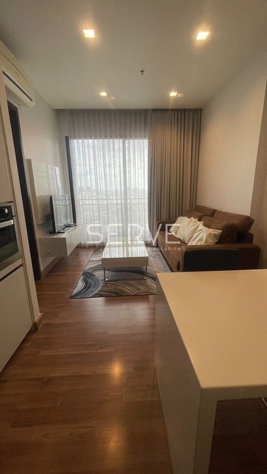picture 1 Bed with Bathtub Nice Room Fully furnished Good Location Close to  MRT Thailand Cultural Centre Station, 220 m. @ IVY Ampio - 1/7