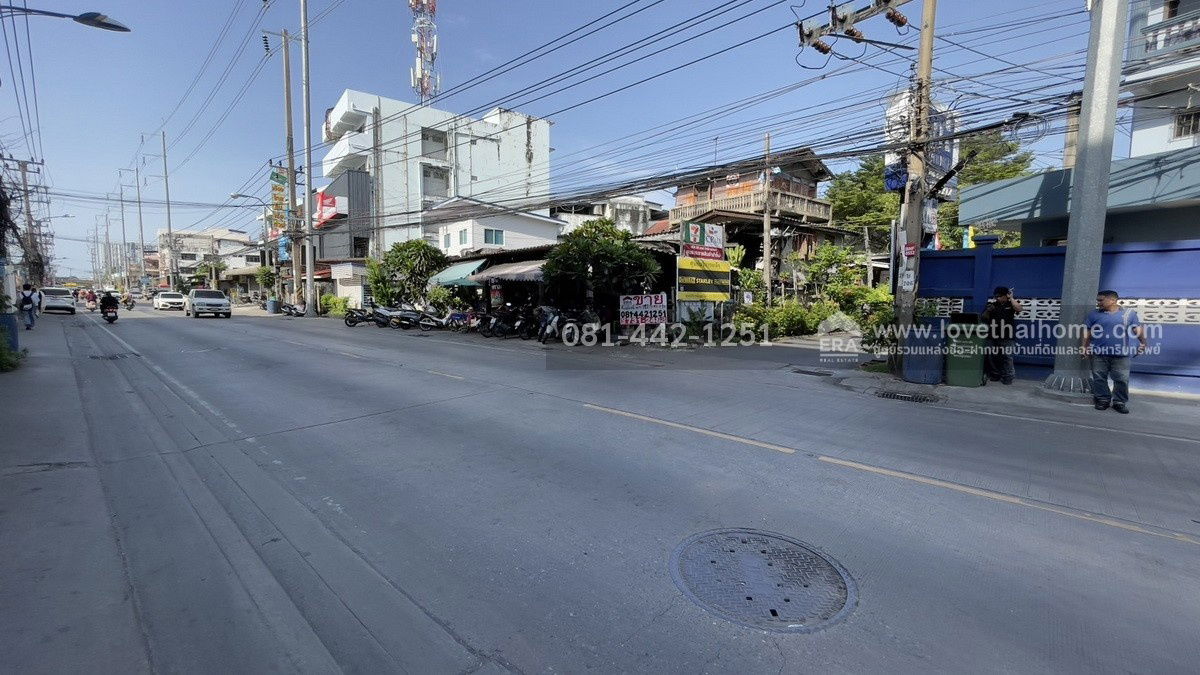 รูป ขายที่ดินแปลงมุม ติดถนนใหญ่ ทางรถไฟสายเก่า ใกล้ BTS สำโรง มาแล้วจ้า  แปลงมุม พื้นที่ 122.5 ตรว.ขายเพียง 14.9 ล้านบาทเท่านั้น - รูปที่ 2/3