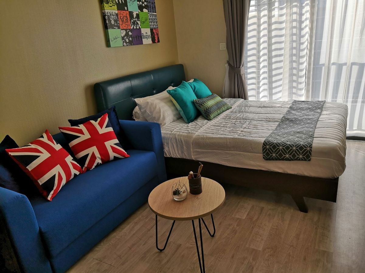 picture WS2097 🏢 For rent: Ideo Mobi Sukhumvit 50, beautiful view, unblocked, furnished, rent only 13,000 baht/month. - 1/13