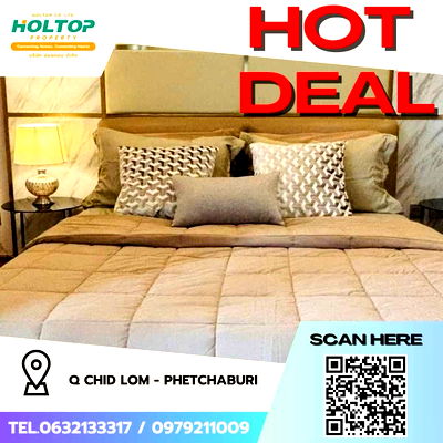 Condos for rent : #Z1845💥080868🔥Condo for rent: Q Chid Lom - Phetchaburi