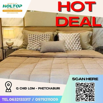 #Z1845💥080868🔥Condo for rent: Q Chid Lom - Phetchaburi