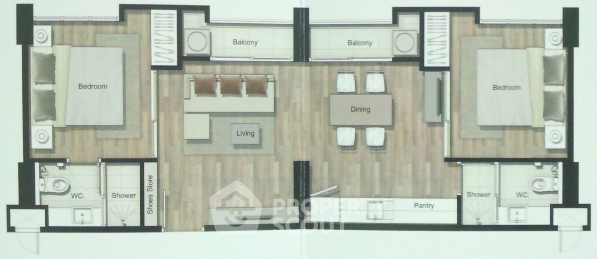 picture 2-BR Condo at The Key Chaengwattana in Bang Talat (ID 1516308) - 12/13