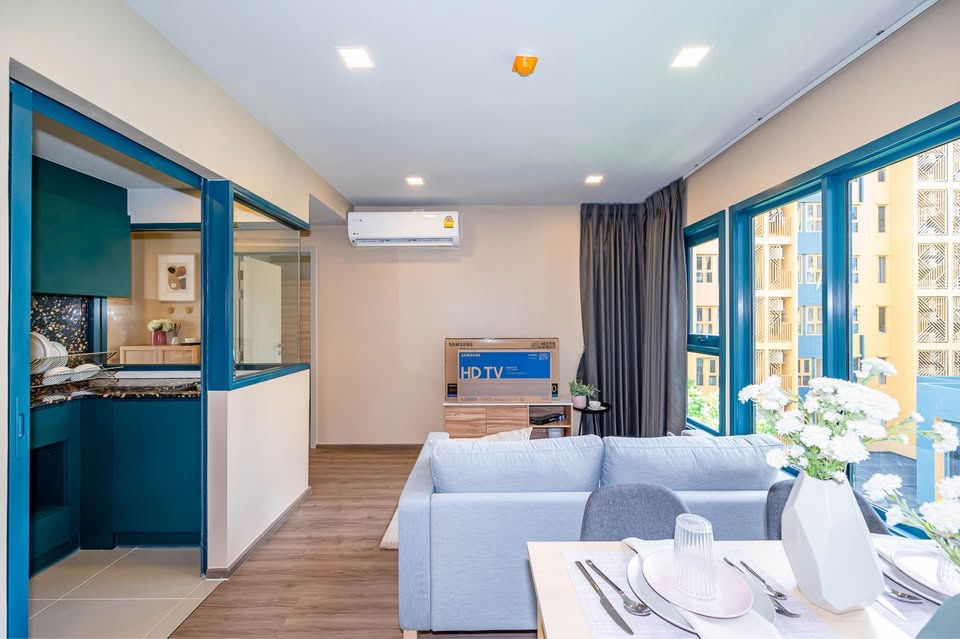 รูป ให้เช่าคอนโด The Base Sukhumvit 50 ใกล้ BTSอ่อนนุช 2นอน 58ตรว. ห้องสวย ตึก A - รูปที่ 9/14