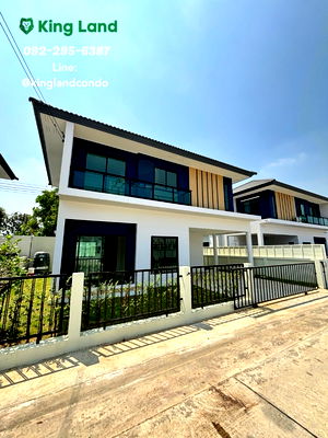 บ้านเดี่ยวให้เช่า : #ให้เช่าบ้านเดี่ยว CPN NIN วงแหวน ลำลูกกา คลอง6  มี 4 ห้องนอน 3 ห้องน้ำ 1 โถงใหญ่ข้างบน มีแอร์สามตัว
