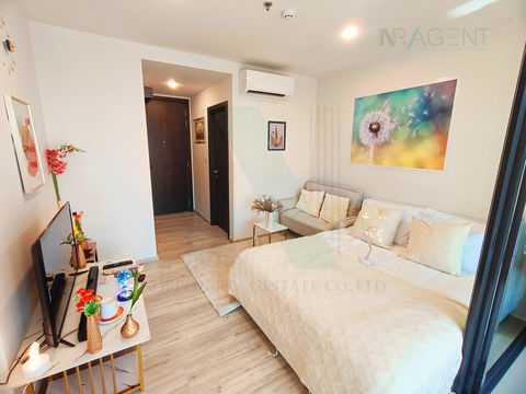 📌 For Rent Condo XT HUAIKWANG Building A, Floor 23,1 bed room, Room size 33.00 sqm