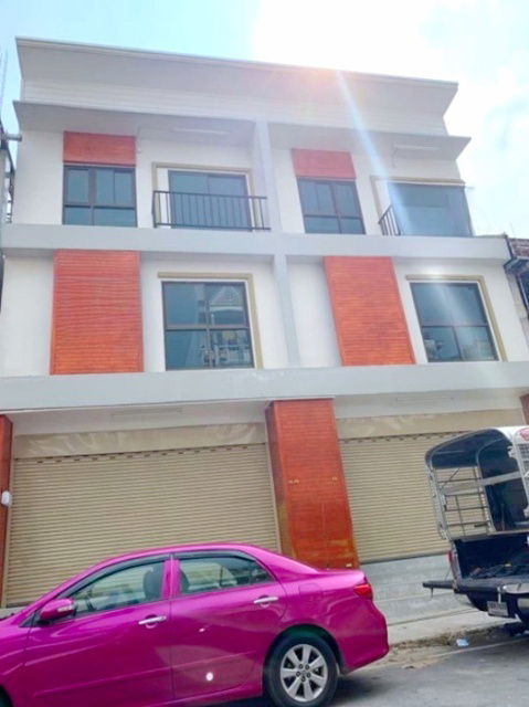 picture BTS Pak Nam 998m. City Hall Commercial building for rent 2 units 3-storey 41 sq.wa. 492 sq.m. Chao P - 1/8