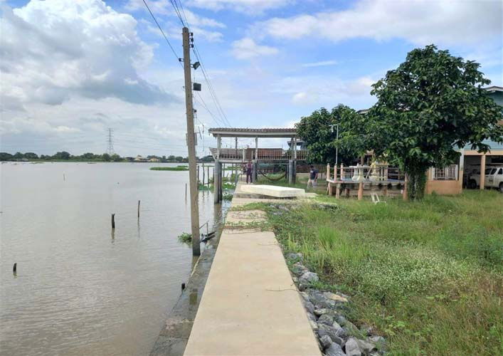 รูป L-112 : ที่ดินริมแม่น้ำเจ้าพระยา + ถมแล้ว 613 ตร.วา ซ.บางกระบือ 5  ใกล้วัดโบสถ์ สามโคก ปทุมธานี - รูปที่ 29/32