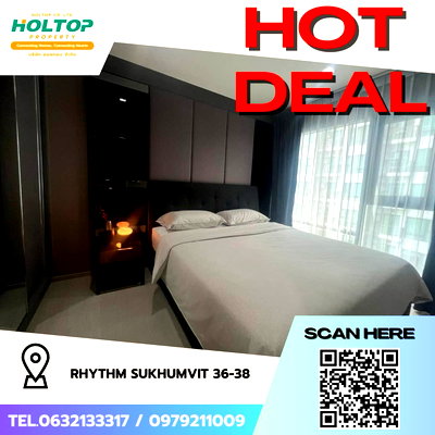 คอนโดให้เช่า : #Z1842💥070868🔥ให้เช่าคอนโด Rhythm Sukhumvit 36-38 