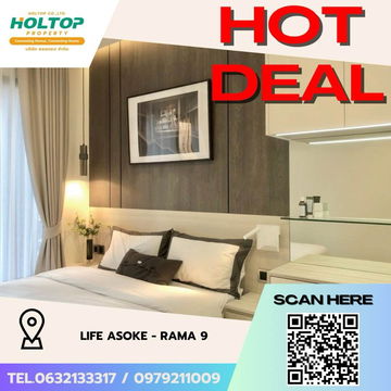 #Z1835💥070868🔥 Condo for rent: Life Asoke - Rama 9