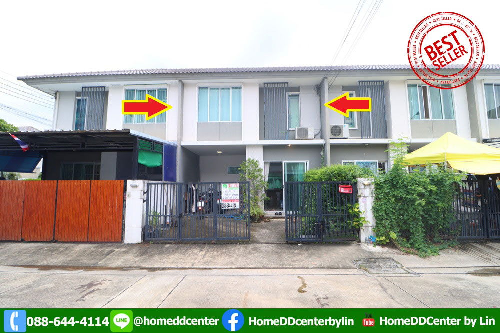 รูป ขายทาวน์โฮม พฤกษาวิลล์ 55/2 สุเหร่าคลองหนึ่ง คลองสามวา | 2 ห้องนอน ใกล้หทัยราษฎร์ รามอินทรา มีนบุรี แฟชั่นไอส์แลนด์ - รูปที่ 1/9