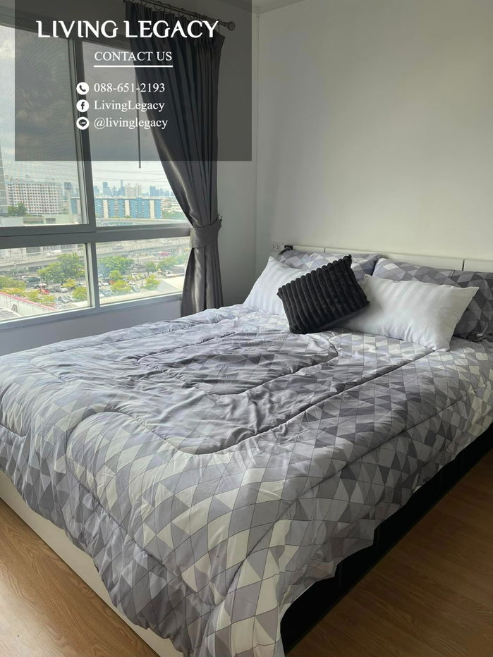 รูป SIPTIM ให้เช่าคอนโด Lumpini Place Srinakarin - Huamark Station 33 ตร.ม. ชั้น 9 ตึก B line id : @livinglegacy - รูปที่ 2/10