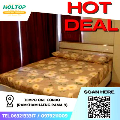 Condos for rent : #Z1847💥080868🔥 Condo for rent: Tempo One Condo (Ramkhamhaeng-Rama 9)