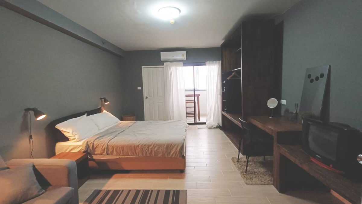 picture Condo for rent at City Home Sukhumvit-Bangna, 29 sq.m., 1 bedroom, 1 bathroom, 2nd floor, fully furnished and ready to move in. - 4/7