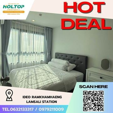 #Z1836💥070868🔥 Condo for rent at Ideo Ramkhamhaeng Lamsali Station