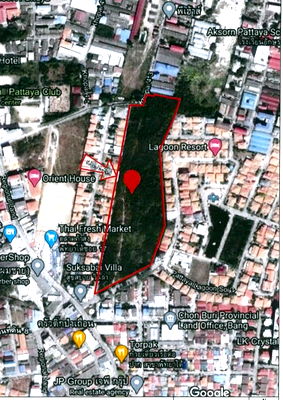 Land for sale Nong Prue, Chonburi : Land for sale is lower than the assessment price. Good location, suitable for investors !!!
