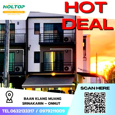 ทาวน์โฮมให้เช่า : #Z1863💥080868🔥ให้เช่า Baan Klang Muang Srinakarin – Onnut