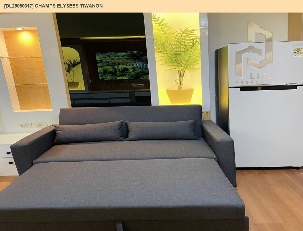 picture DL25080317 Condo for rent, Champs Elysees Tiwanon near -, ready to move in, call urgently 0656133286 LineID @534wlwof - 17/23