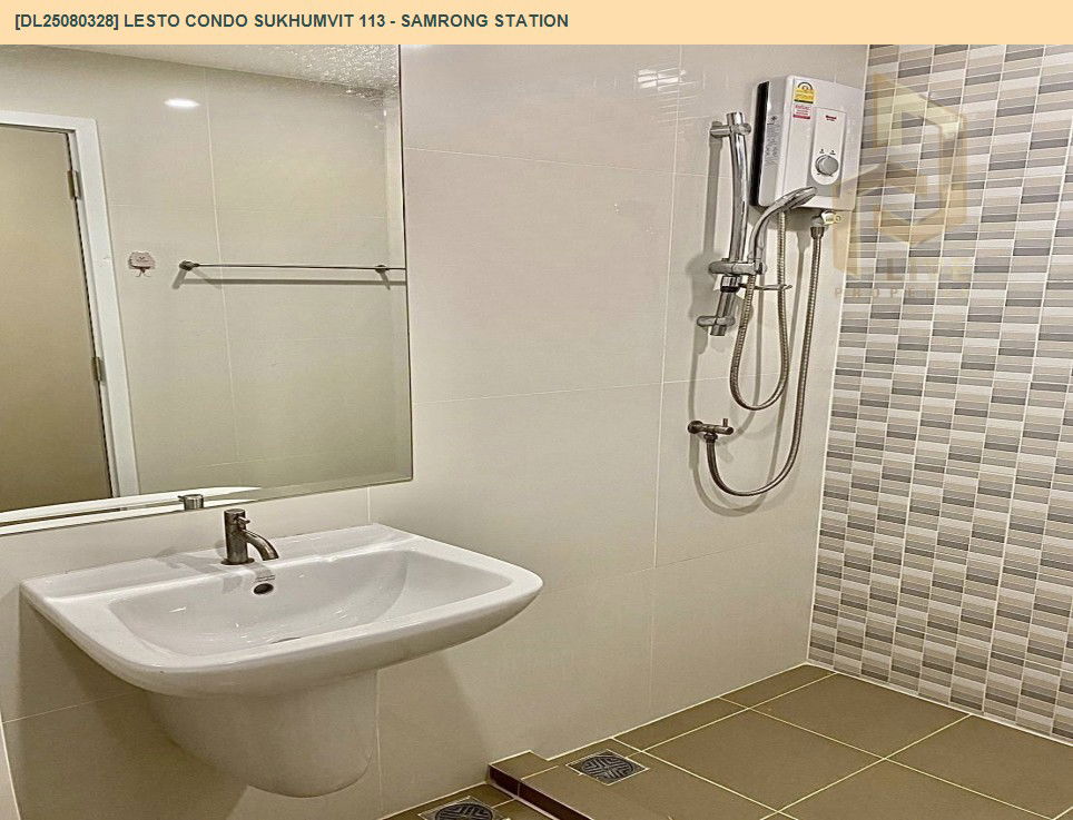 picture DL25080328 Condo for rent, Lesto Condo Sukhumvit 113 - Samrong Station near BTS Samrong, ready to move in, call urgently 0656133286 LineID @534wlwof - 9/9