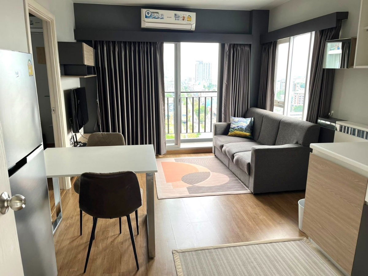 picture Condo Plus 30 meters for rent (available September 1, 2025). 1 bedroom, 34 sq m, 14th floor. Rent 11,000 baht/month. - 2/11